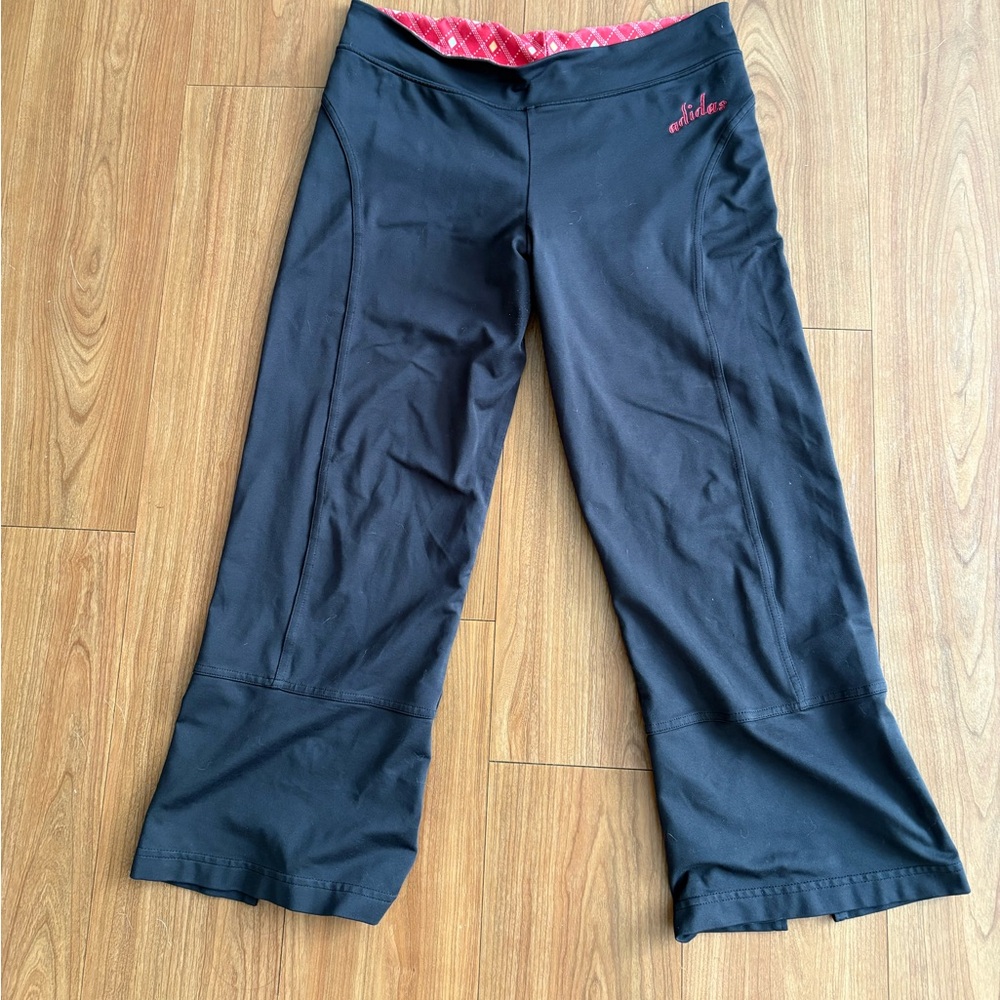 Adidas black cropped athletic leggings